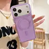 Capa Magnética Fengbaoyang Estilo Ins Adequada para Iphone17Pro Max Apple 16 Capa de Celular 14/15 Simples e Transparente