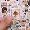 Série de Estudo da Tarde Caixa com Adesivos Pequenos Selados Fofos de Aparência Elegante Adesivos Autoadesivos Pacote de Adesivos para Diário DIY