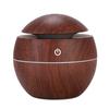Humidificador de aromaterapia con aroma a hongo, humidificador USB silencioso, minihumidificador redondo con veta de madera.