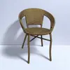 Cadeira de Rattan Reforçada e Elevada Mesa e Cadeira Única para Pátio Exterior Balcão Mesa e Cadeira Reforçados Cadeira de Rattan para Pátio
