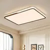 Luminária de Teto para Sala de Estar Wind Moderna Luxo Leve Cor Nogueira Cristal de Gelo Retangular Espectro Completo Luminária para Iluminação de Casa Inteira Pacote