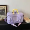 Bolsa de viagem leve estilo preguiçoso, adequada para passeios, com alça retrátil, expansível e com compartimento separado para itens molhados e secos, ideal como bolsa de maternidade ou mala de viagem.