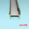 Tira de Vedação em Forma de I Container Baú Vedação da Fresta da Porta Traseira Tira Adesiva Composta Preto e Branco Porta de Carga da Caixa