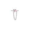 Anillo de amor de circonitas coloridas para mujer, estilo INS, combinación de nicho, ajuste de apertura de alta gama, moda 2023, nuevo estilo