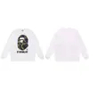 Suministro al por mayor de sudadera con cuello redondo de peso pesado de marca de moda de comercio exterior BAPE cabeza de mono, chaqueta de manga larga de tiburón, 13 sudaderas para hombre