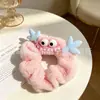 Scrunchie de Pelúcia Cor Sólida DIY Doce Transfronteiriço Outono e Inverno Estilo Coreano Loja de Acessórios para Cabelo Fonte de Fornecimento Fábrica