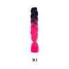 100g de fibra química africana, trança grande com degradê de cores, trança suja, jumbo, cabelo para trançar.