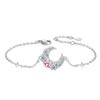 Pulseira Prata Estrela Lua Fantasia Feminina S999 Prata de Pé Design de Luxo Nicho Exquisito Novo 2024 Presente para Namoradas