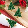 Mantel individual de árbol de Navidad hueco de PVC para el hogar occidental mantel individual Navidad aislamiento térmico mantel de mesa mantel individual decorativo venta al por mayor transfronteriza