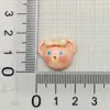 Oso de Color Sólido de Dibujos Animados Pequeño Animal Encantos para Zapatos Resina Pequeños Accesorios DIY Funda de Teléfono Accesorios para el Cabello Pegatinas para Botellas de Agua Accesorios Decorativos