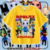 Nueva camiseta de manga corta para niños del juego de Roblox Animal Hospital, top moderno