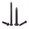 Tornillos Autoperforantes de Acero Inoxidable 304 de Cabeza Redonda Negra Cabeza Pa Cruz Autoperforantes para Madera M3M4M5M6M8