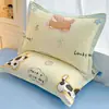 Fundas de almohada de algodón puro, un par, 48X74 Funda de almohada individual, 100% algodón, Adecuadas para todas las estaciones, Funda interior para cojín del hogar, Pieza individual 2