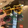 Gafas de sol para niños gatito forma kt gafas de sol para bebé niña de dibujos animados lazo gafas de sol a prueba de UV tesoro femenino