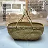 Cesta tejida de bambú hecha a mano Cesta agrícola para verduras Cesta de almacenamiento de producto nativo Cesta para huevos, verduras y frutas