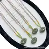 Colgante de Paz de Jade Hetian Natural, Candado Ruyi de Jade Hetian, Frijol de la Suerte, Colgante Cuadrado de Luna, Collar de Jade Unisex