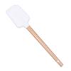 Espátula de Silicone para Bolo e Creme Raspadora Desmontável Resistente a Altas Temperaturas Grande Cabo de Madeira Raspador de Confeitaria
