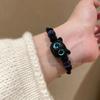 2024 nuevo pulsera de caballo de madera divertido para niños, cachorro de cerámica, pulsera de dibujos animados, nicho, corazón de niña, pulsera de estilo dulce versátil