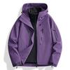 Chaqueta Funcional 3 en 1 para Hombre Estilo Nido de Pájaro para Exteriores, Cortavientos, Impermeable, Ropa de Montañismo con Triple Protección y Logo Termosellado