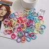 Goma de Pelo para Bebé de 2 cm No Maltrata el Cabello, Diadema para Niños, Cuerda para el Cabello de Niña, Anillo de Toalla para el Cabello Trenzado de Colores, 100 Alta Elasticidad