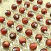 Botones de resina de color sólido con pata alta, cuentas redondas de ojo de gato incrustadas de diamantes de 10 mm en stock, botones decorativos para camisa, suéter, cheongsam, Jane