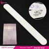 Lixa de Unha Dupla Face Padrão Zebra Cinza-Branco Reta Tira Modeladora Cinza Ferramenta Curta para Manicure