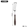 Talheres de Aço Inoxidável 304 com Cabo de Madeira, Faca, Garfo e Colher Estilo Ocidental para Uso na Cozinha Doméstica, Faca e Garfo Estilo Ocidental para Hotel