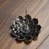 Accesorios para quemador de incienso de calabaza directo de fábrica Portainciensos multifuncional Plato de incienso de línea flor de loto Quemador de incienso de aleación incienso