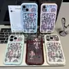 Funda Compatible con iPhone 16 17promax, Manzana, Patrón Cruzado, Transformación Instantánea, Transparente, Cielo Estrellado Dopamina