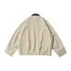 Roupas Vintage 2025 Outono Novo Estilo Retro Americano Old Money Casual Patchwork de PU Gola Reversível Jaqueta de Trabalho Casaco