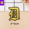 Parche Bordado con Letras y Números Romanos Antiguos Dorados con Adhesivo Termofusible. Insignia Bordada Parche Pequeño Emblema Parche de Tela Accesorios para Ropa
