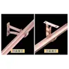 Aleación de Aluminio Barra Romana Soporte de Cortina Base Gancho Soporte Titular Accesorios Soporte Tipo Gancho Agujero para Carga Espaciado entre Agujeros Montaje Lateral