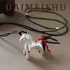 Nueva Cadena de Suéter con Colgante de Poni Versátil, Elegante y Exquisito, con un Toque de Lujo Ligero y de Alta Gama, Collar Largo para Mujer
