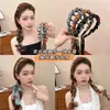 Super Faixa de Cabelo Trançada Floral Fada para Mulheres, de Alta Qualidade, Faixa de Cabelo da Moda, Headband, Lenço de Seda, Elástico de Cabelo, Acessório de Cabelo de Fita