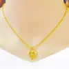 Nuevo Collar de Corazón Dorado para Mujer, Diseño de Nicho de Lujo Ligero, Colgante de Corazón de Alta Calidad, Collar de Cadena para Clavícula al por Mayor