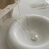 Colar Clavícula Coração de Pêssego Coração Estéreo Fosco em Prata Esterlina S925 Design de Nicho Elegante de Alta Qualidade Nova Tendência Atacado