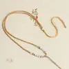 Collar de Cuerda para Clavícula con Colgante de Jade y Cuentas de Estilo Antiguo Cuerda Trenzada a Mano Colgante de Jade Guanyin Colgante de Buda de Jade Cuerda para Hombres y Mujeres