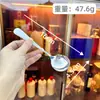 Suministro Directo de Fábrica Cuchara de Acero Inoxidable 304 para Comer, Cuchara de Postre para Restaurante, Cuchara Redonda para Helado, Tendencia Popular en Línea