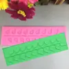Molde de silicone para bolo de renda com folha faça você mesmo, utensílio de cozinha, molde para bolo flip