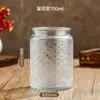Pote de Vidro Selado para Armazenamento Vintage Transfronteiriço da Amazon à Prova de Umidade para Armazenamento de Alimentos, Grãos, Chá, Grãos de Café com Tampa de Madeira