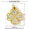 Colgante de Acero de Titanio para Mujer con Diseño de Trébol de Cuatro Hojas de la Suerte, Búho, Árbol de la Vida, Redondo de Acero Inoxidable