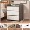 Mesita de Noche Pequeña para el Hogar Simple Moderna Estante de Almacenamiento para Mesita de Noche Armario de Almacenamiento con Cerradura Armario de Almacenamiento para Dormitorio de Alquiler