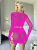 Sexy Negro Huecos Lencería Sexy Exportación Europea y Americana Faldas de Cadera para Mujer Malla Jacquard Transparente K252