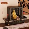 Nueva Mesa Colgante de Pared de Estilo Chino Pequeño Estante de Almacenamiento Dios de la Riqueza Estatuas de Buda Base Elevada Santuario Budista Guanyin Estuche para Incienso