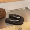 Chanclas de verano para mujer, elegantes, estilo celebridad de internet, moda para exteriores, estilo hada, para playa, con plataforma gruesa, con pedrería y diseño antideslizante