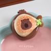 Pelúcia Fofa de Capivara Almofada de Ar Pente Boneca de Comida Pingente Pente Massageador Menina Dobrável Portátil Pente com Airbag Atacado