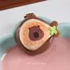 Pente com Almofada de Ar de Capivara Fofa de Desenho Animado Portátil Boneca de Comida Pingente Pente Massageador Dobrável para Menina Pente com Airbag Atacado