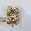 Flores de Rosa Artificiales de Dave para Arreglo de Escenas, Flores Falsas para Paisajismo, Flores Decorativas, Flores Artificiales de Seda de Alta Gama al por Mayor