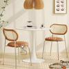 Mesa de Espera para Salón de Uñas, Mesa Auxiliar Tulipán para Balcón, Mesa Redonda Pequeña, Mesa de Comedor, Mesa de Café, Mesa Redonda para Apartamento Pequeño para Uso Doméstico