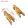 Venta Caliente Estilo Hip-Hop Rock Acero Inoxidable 304 Colgante Gesto de Rock DIY Colgante para Collar Pendientes Accesorios de Joyería
